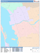 National City Digital Map Color Cast Style